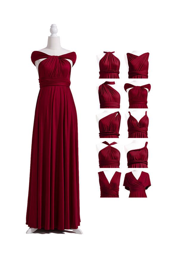 Burgundy Wine Multiway Convertible Infinity Dress