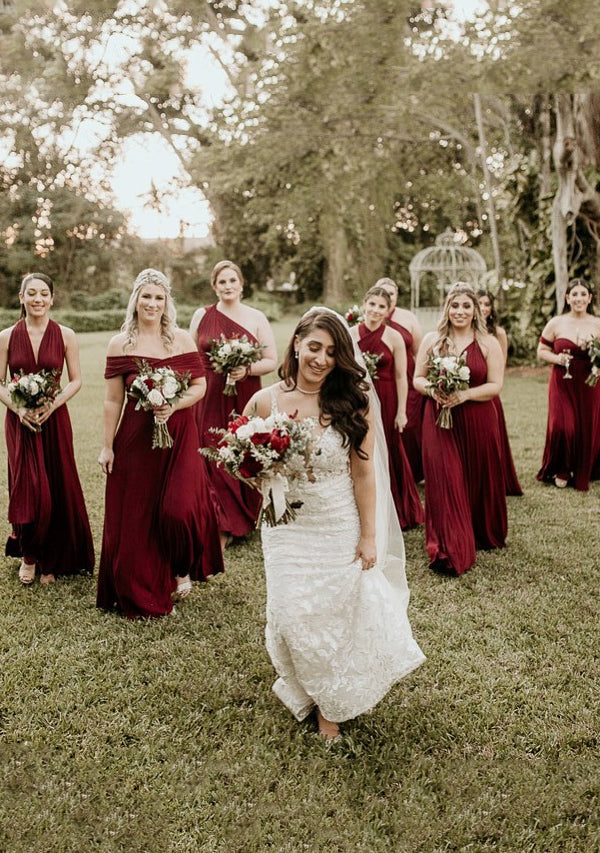 Burgundy Wine Multiway Convertible Infinity Dress