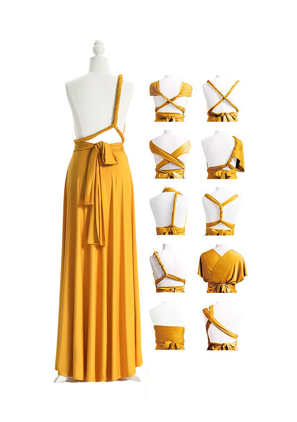 Mustard Yellow Multiway Infinity Dress