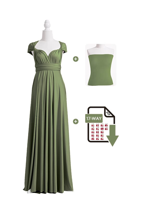 Olive Green Multiway Infinity Dress