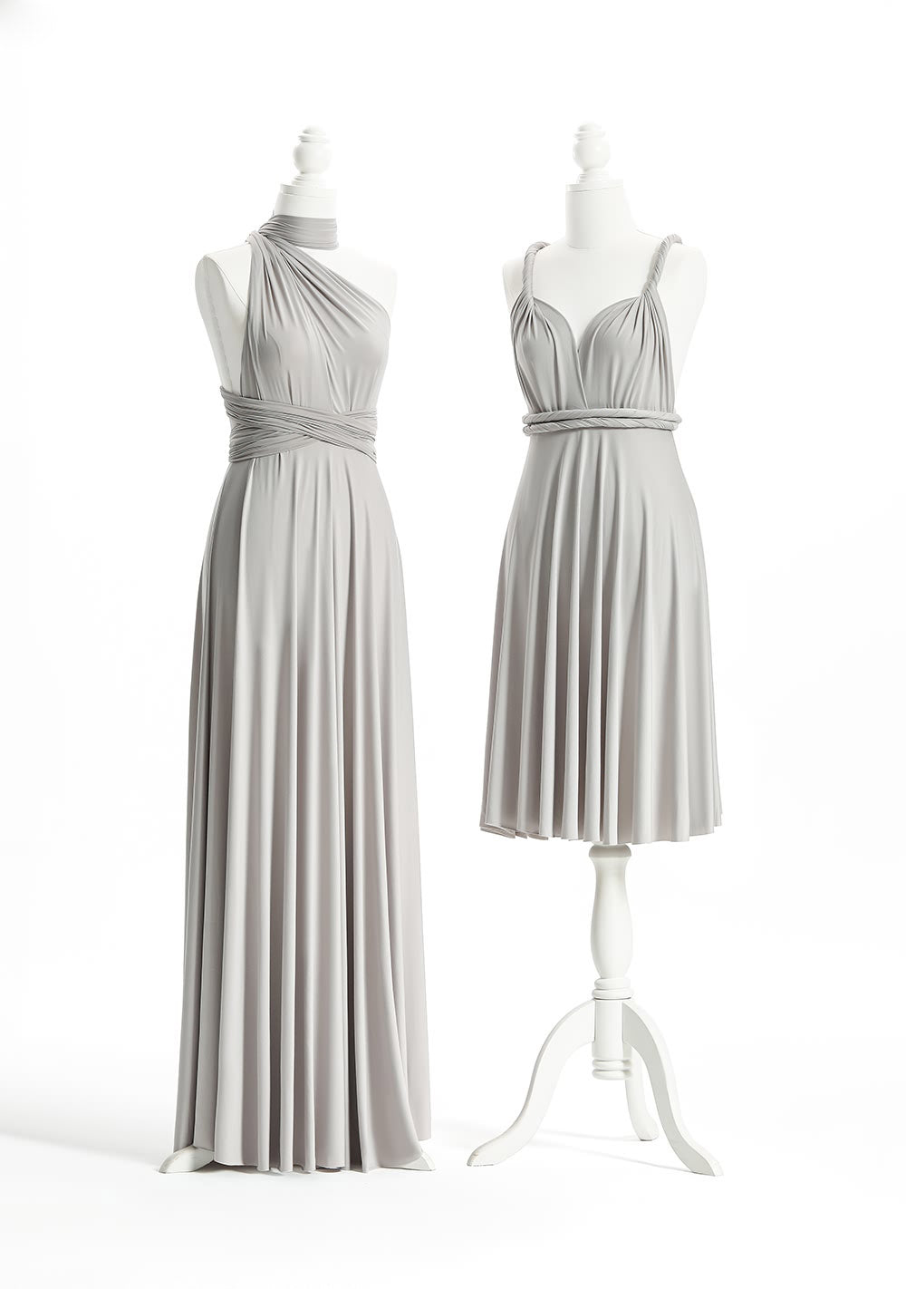 Silver Grey Multiway Infinity Dress