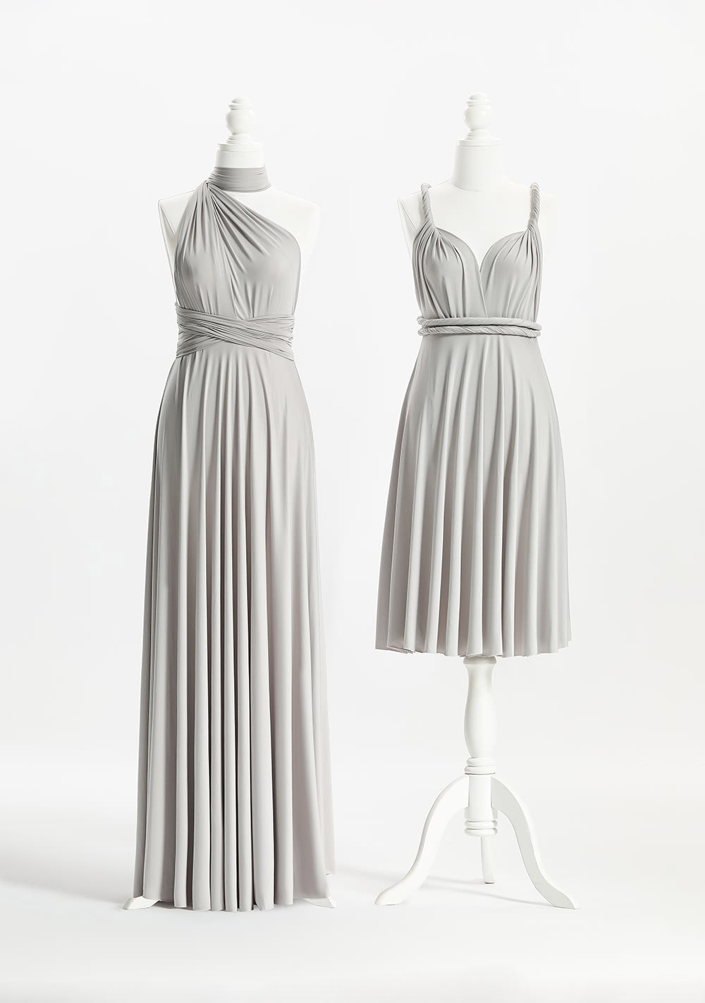 Silver Grey Multiway Infinity Dress