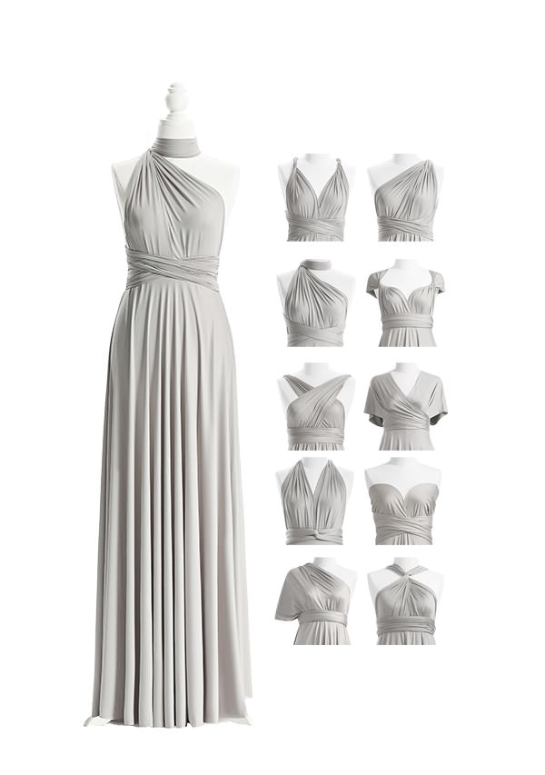 Silver Grey Multiway Infinity Dress
