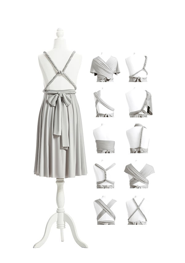 Silver Grey Multiway Infinity Dress