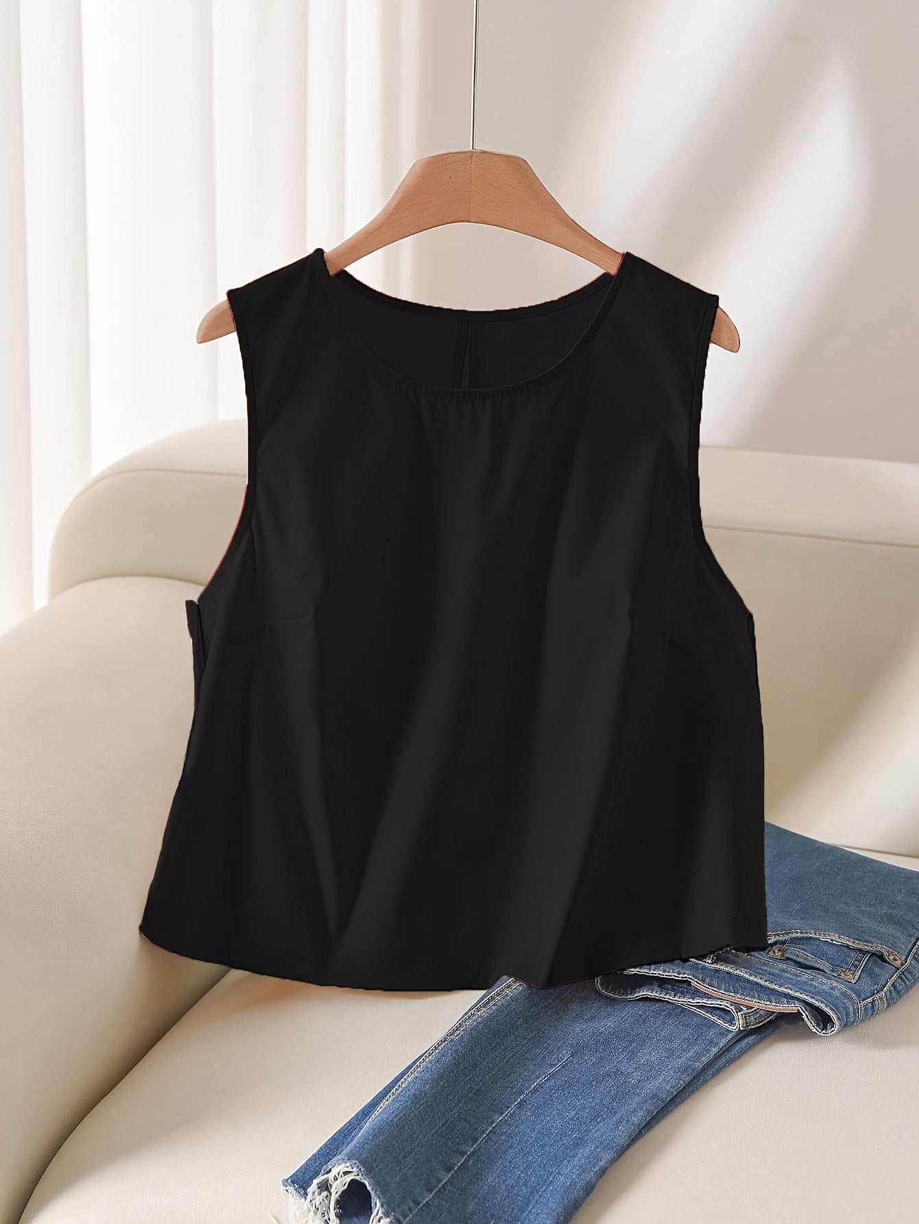 Bow Detail Sleeveless Tank Top