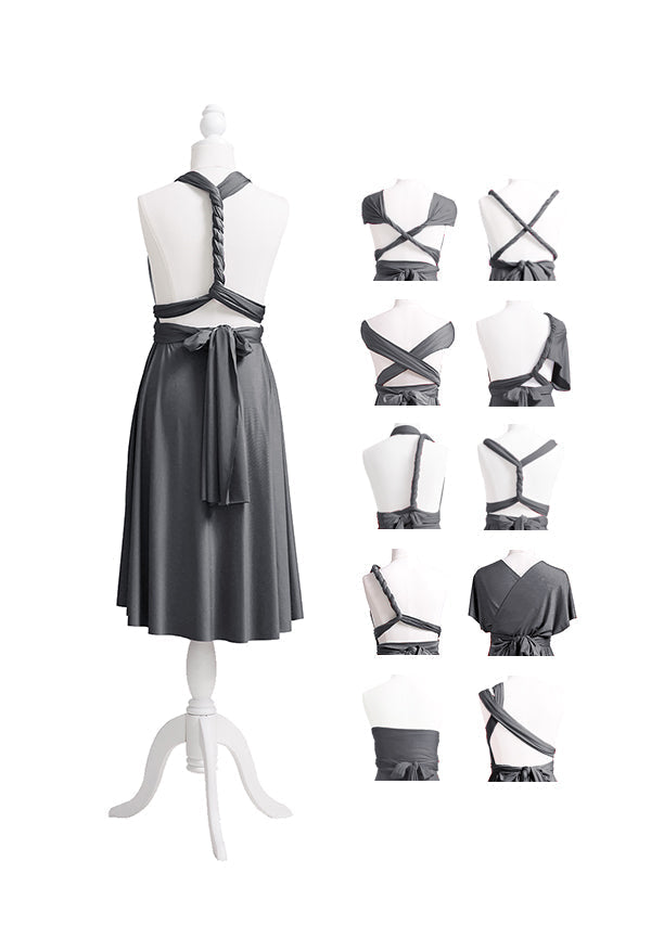 Charcoal Grey Multiway Infinity Dress