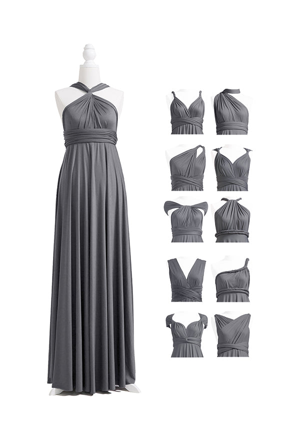 Charcoal Grey Multiway Infinity Dress