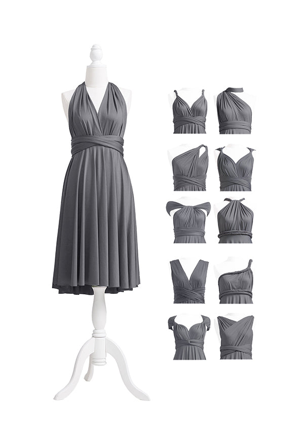 Charcoal Grey Multiway Infinity Dress