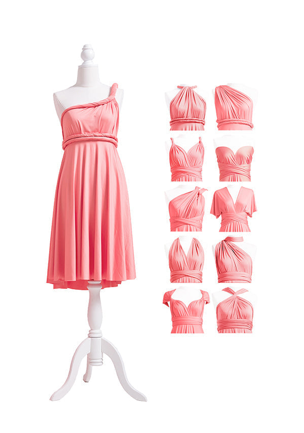 Coral Pink Multiway Infinity Dress