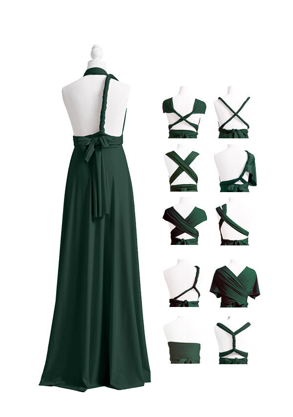Dark Green Multiway Infinity Dress