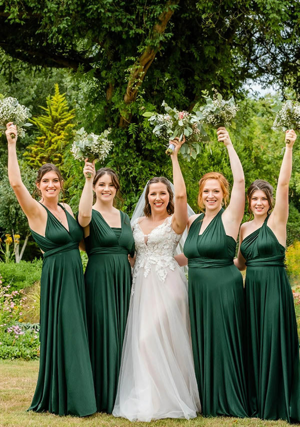 Dark Green Multiway Infinity Dress