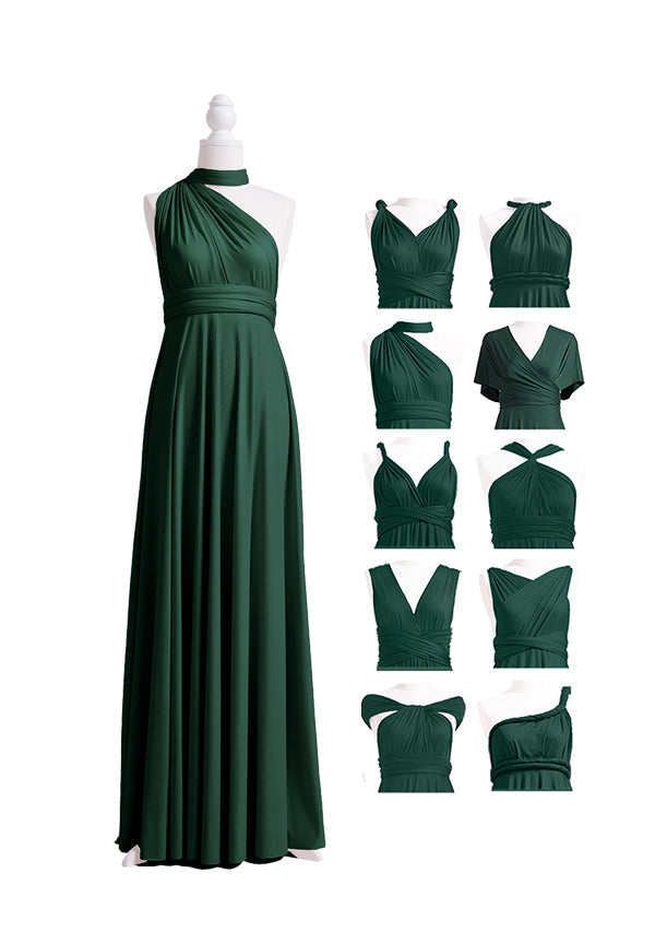 Dark Green Multiway Infinity Dress