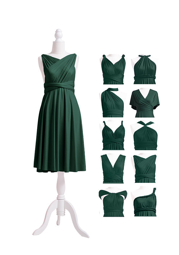 Dark Green Multiway Infinity Dress