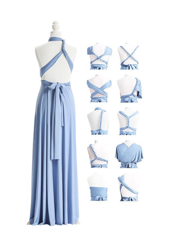 Dusty Blue Multiway Convertible Infinity Dress