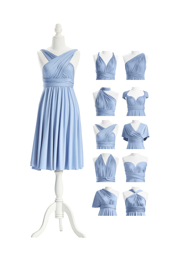 Dusty Blue Multiway Convertible Infinity Dress
