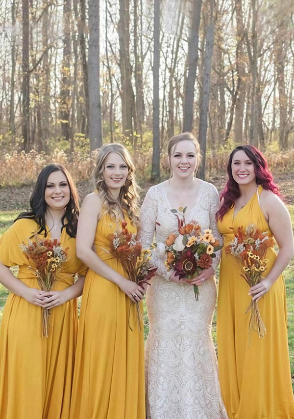 Mustard Yellow Multiway Infinity Dress