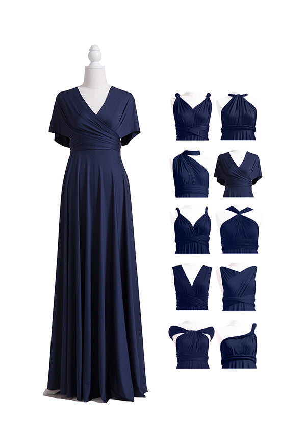 Navy Blue Multiway Infinity Dress