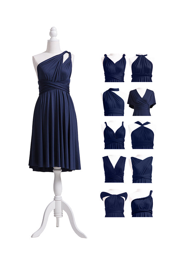 Navy Blue Multiway Infinity Dress
