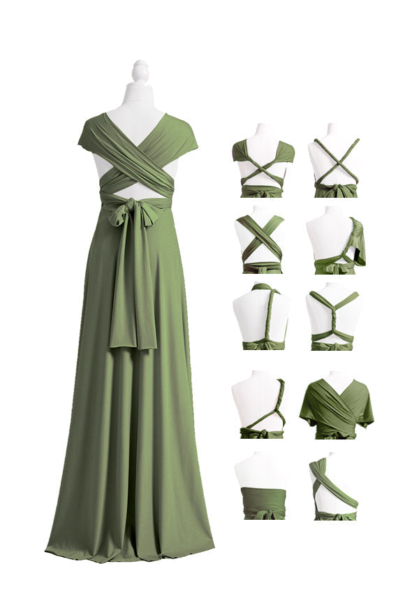 Olive Green Multiway Infinity Dress