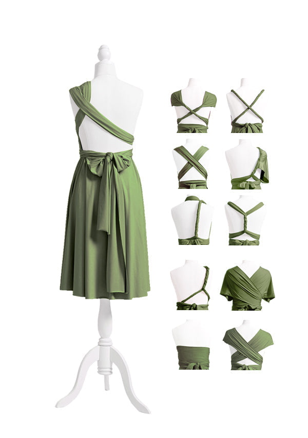 Olive Green Multiway Infinity Dress