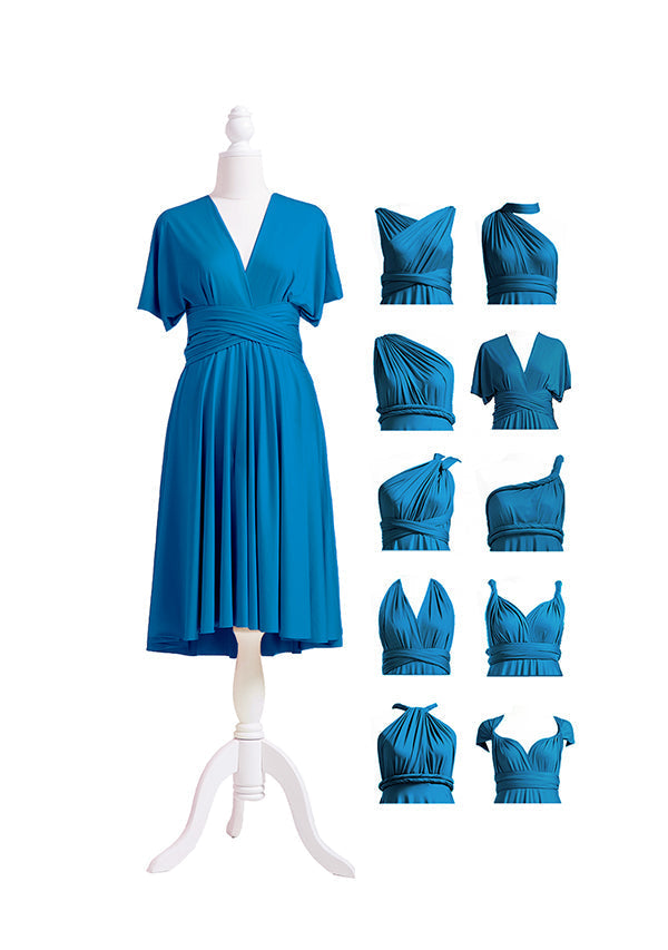 Peacock Blue Multiway Infinity Dress