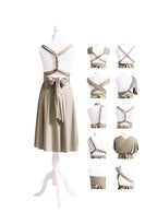 Taupe Multiway Convertible Infinity Dress