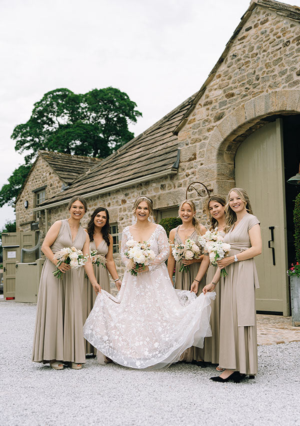 Taupe Multiway Convertible Infinity Dress