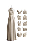 Taupe Multiway Convertible Infinity Dress