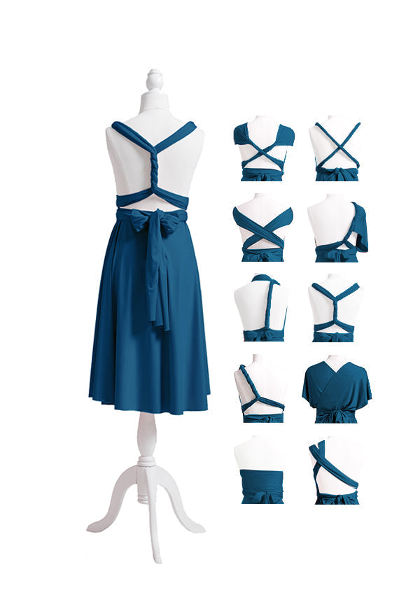 Teal Blue Multiway Infinity Dress