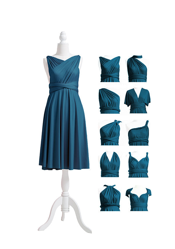 Teal Blue Multiway Infinity Dress