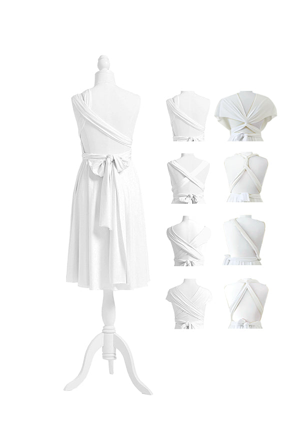 Ivory White Multiway Convertible Infinity Dress