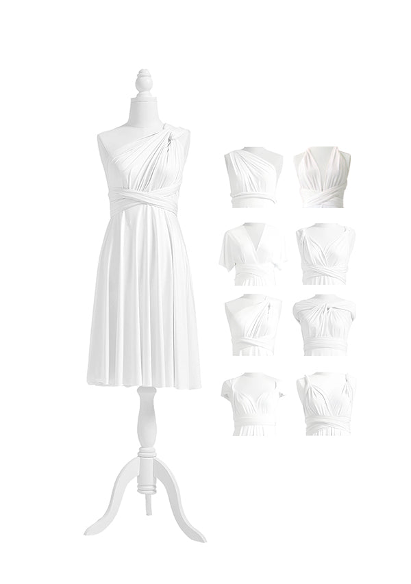 Ivory White Multiway Convertible Infinity Dress