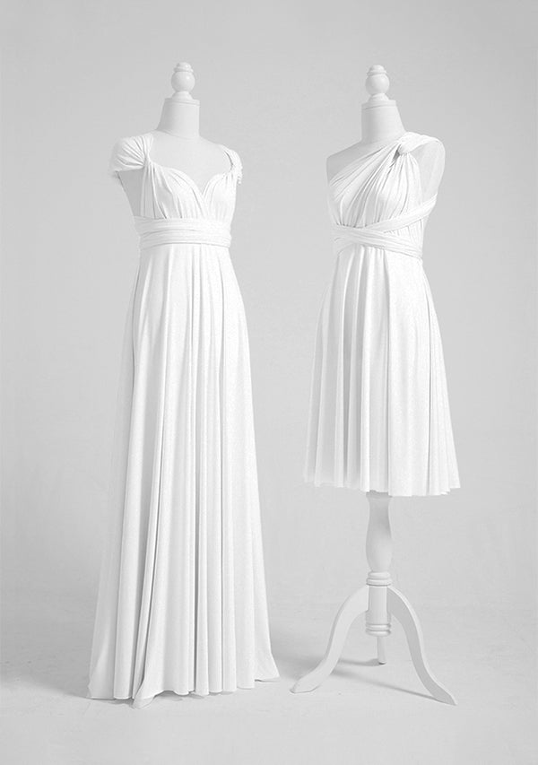 Ivory White Multiway Convertible Infinity Dress