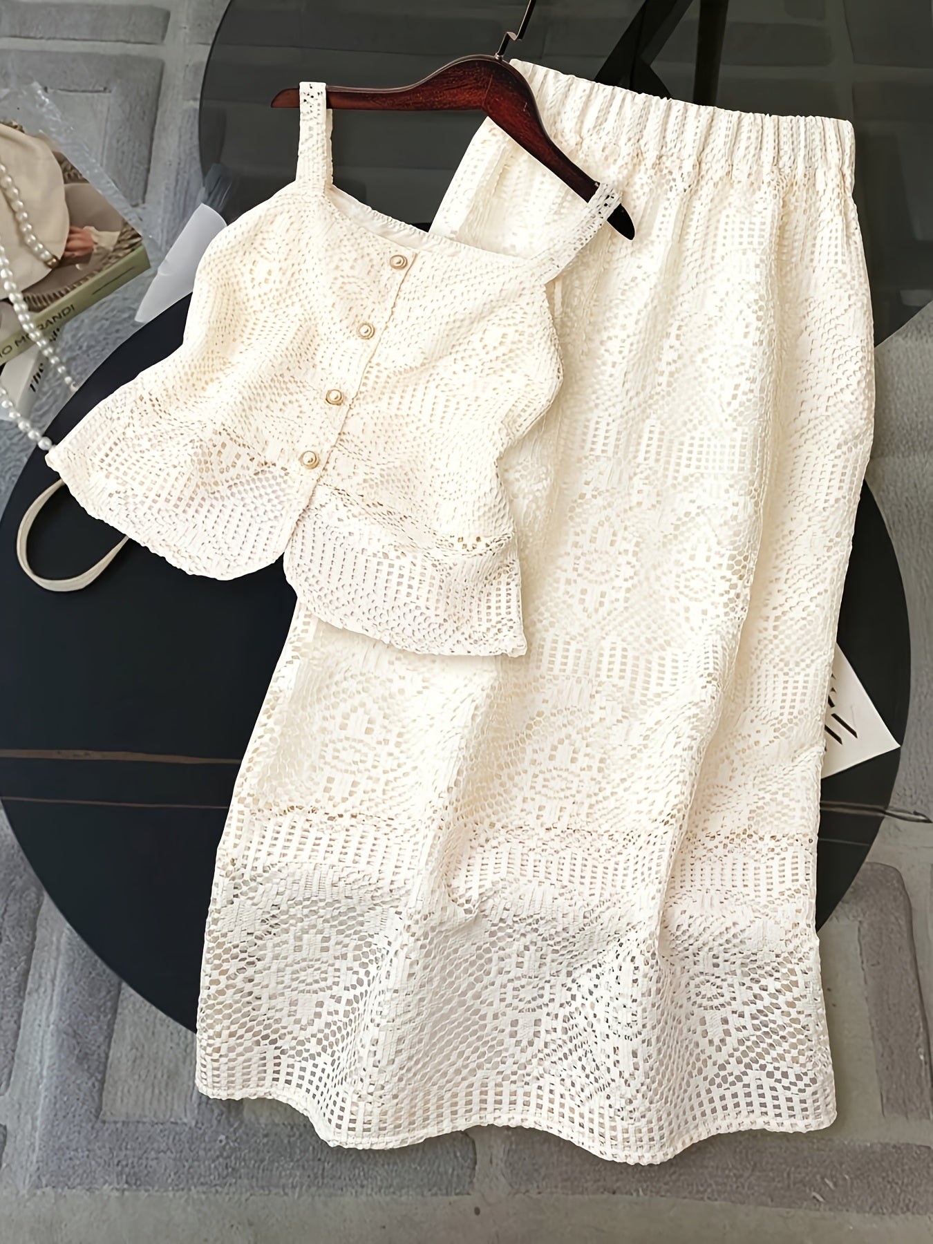 Lace Camisole & Skirt Set