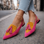 LORENA | SANDALS WITH STRAPS & TASSEL DETAILS