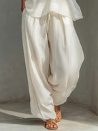 Chloe | Chiffon Top Wide-Leg Pants Set