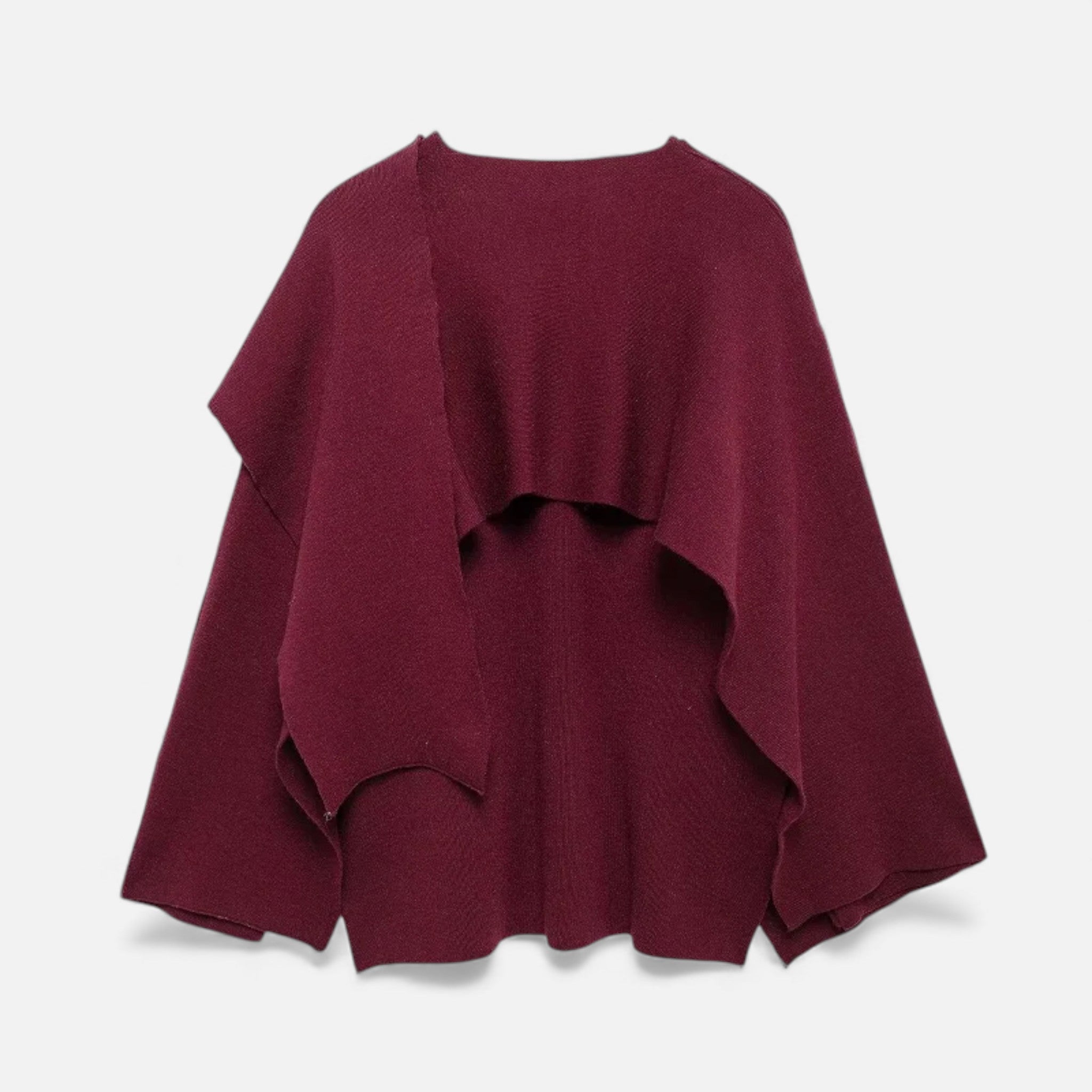 LORISS| Women’s Elegant Wool-Feel Poncho Cardigan