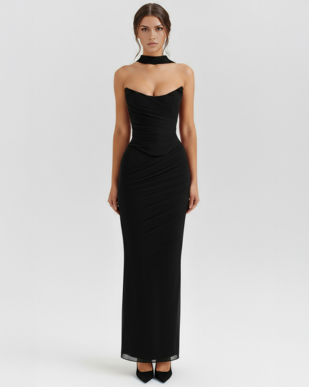 Odessa | Mesh Corset Maxi Skirt Three-Piece Set