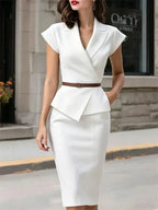 Scarlett | Tailored Waist Blazer Skirt Suit Set