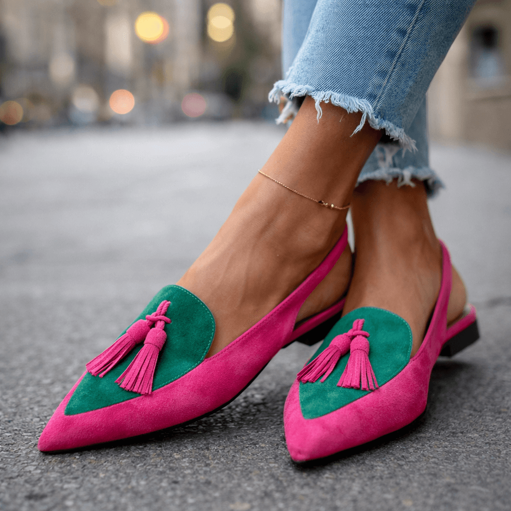 LORENA | SANDALS WITH STRAPS & TASSEL DETAILS