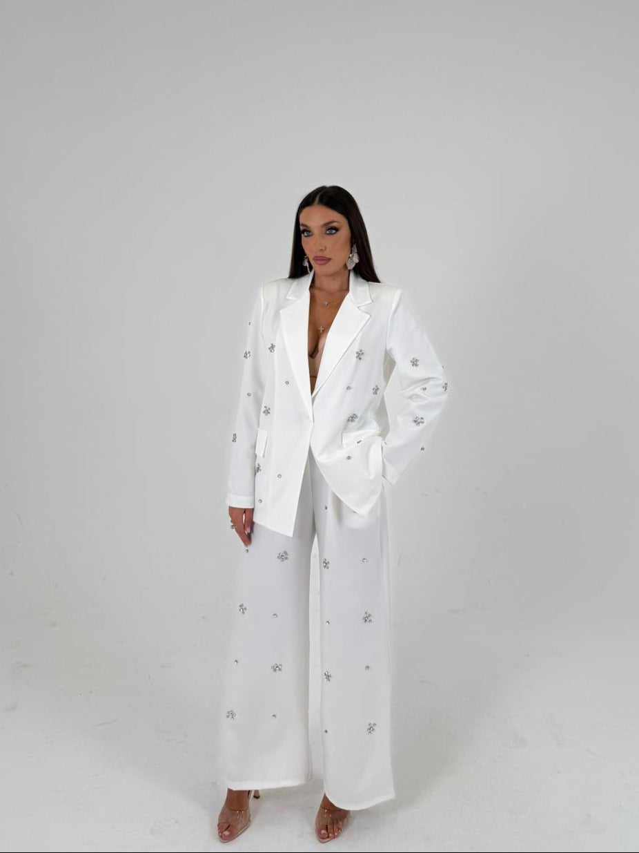 KATIA Tailleur – Blazer and trousers set with stone details