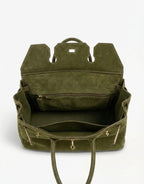 Army Groene Suede Grote Gouden Detail - Tas