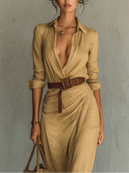 Ayla Belted Maxi Dress