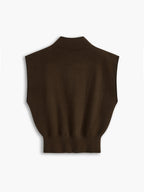 Leisurely Solid Pullover Sweater Vest