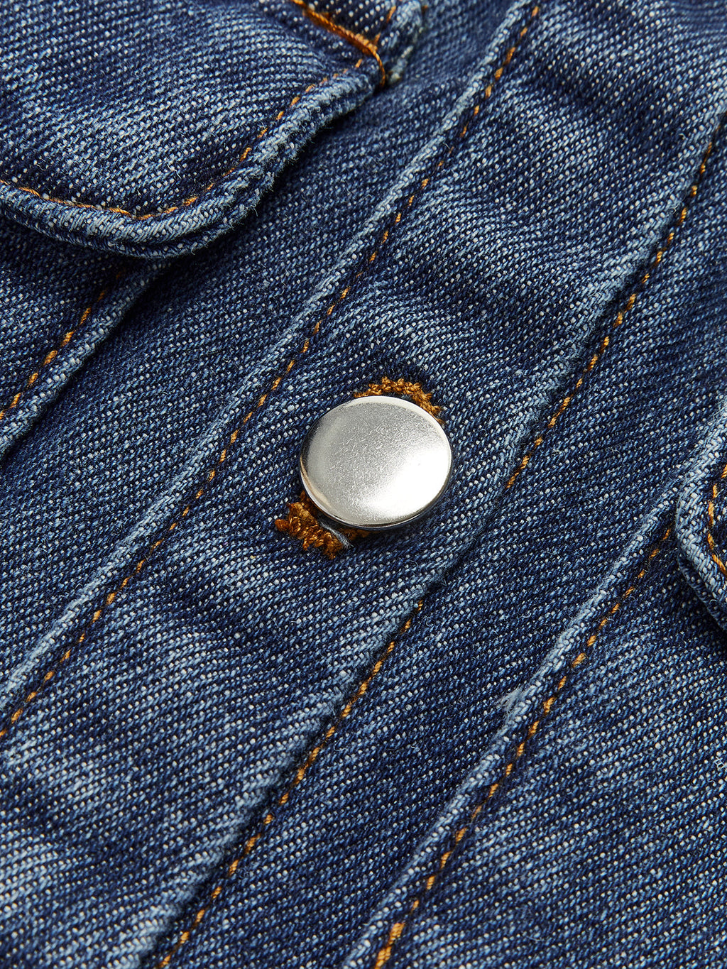 Denim Pockets Turn Down Collar Vest