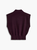 Leisurely Solid Pullover Sweater Vest