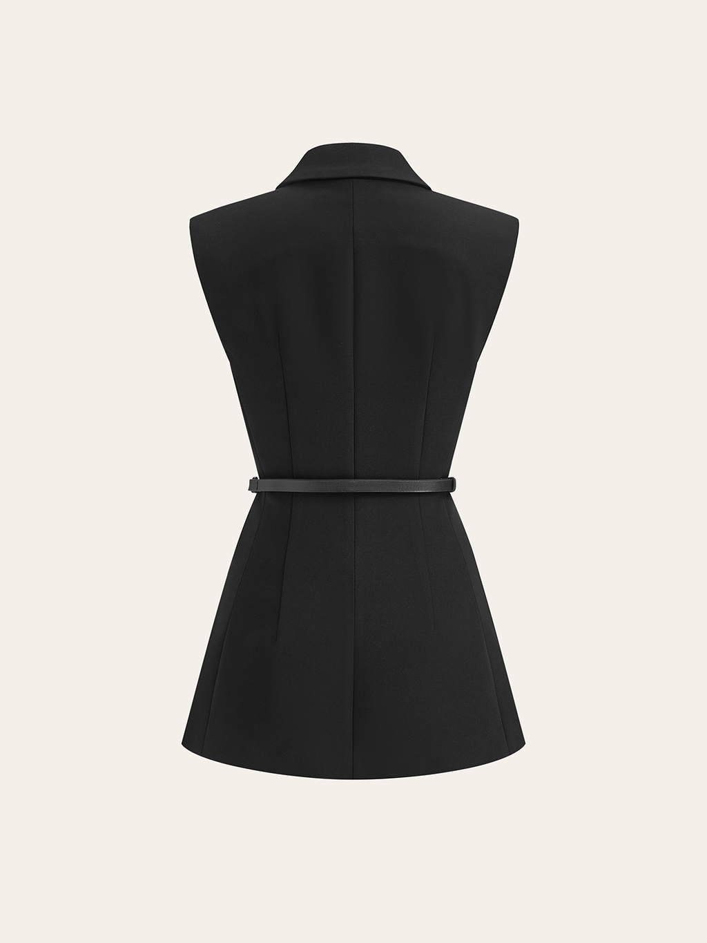 Belted Cap Sleeve Vest