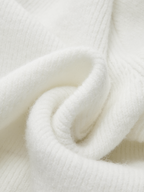 Contrast Trim Button Wool Blend Cardigan