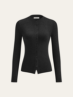 Mock Neck Button Long Sleeve T-Shirt