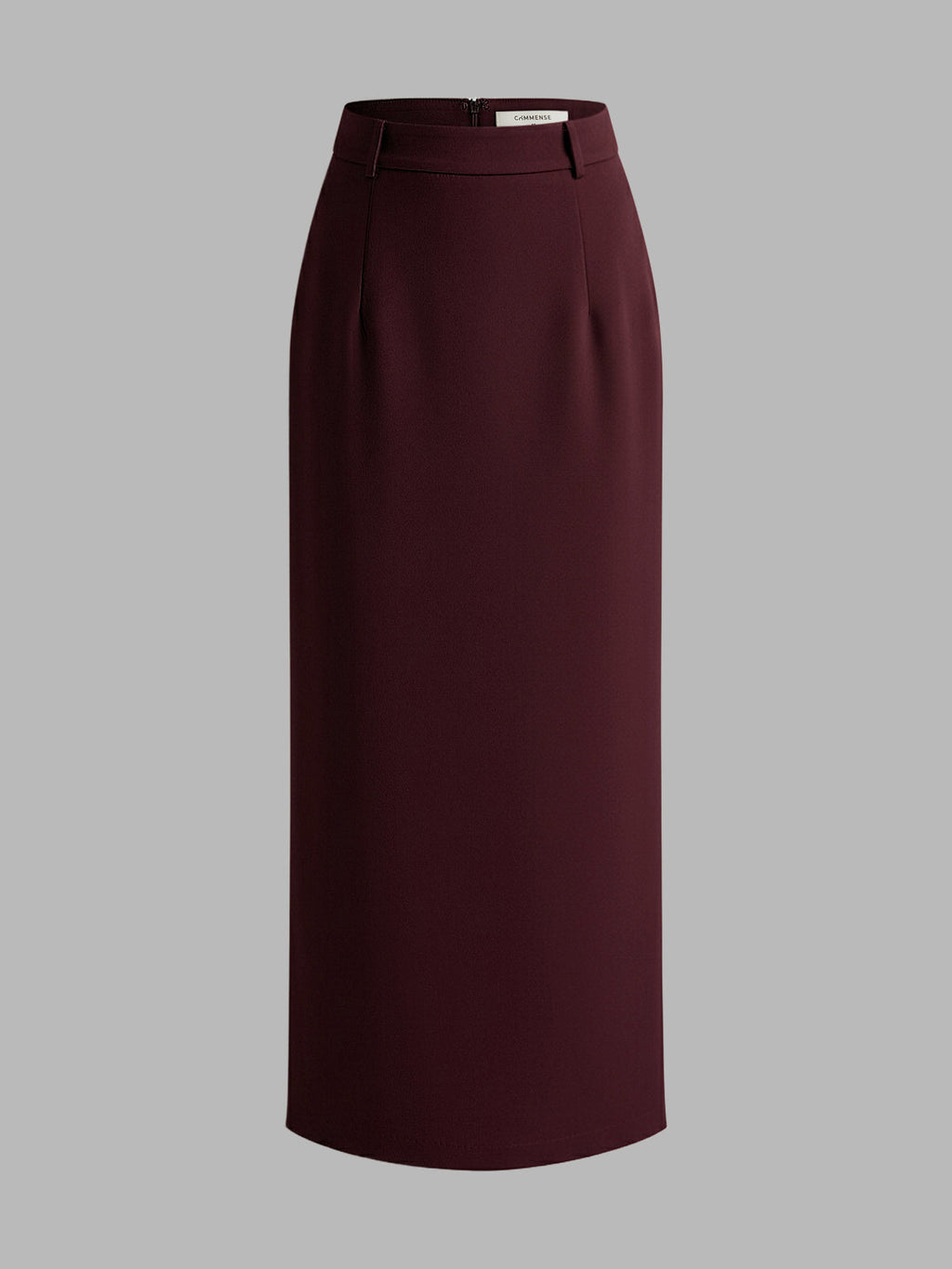 Elegant Slit Back Maxi Skirt Without Belt